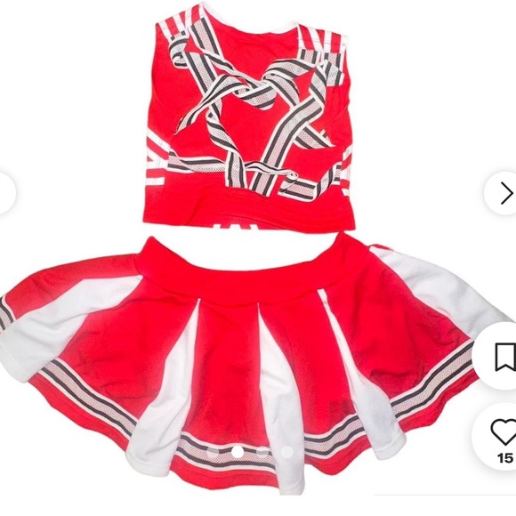 Dolls kill Devil cheerleader costume - Picture 4 of 10